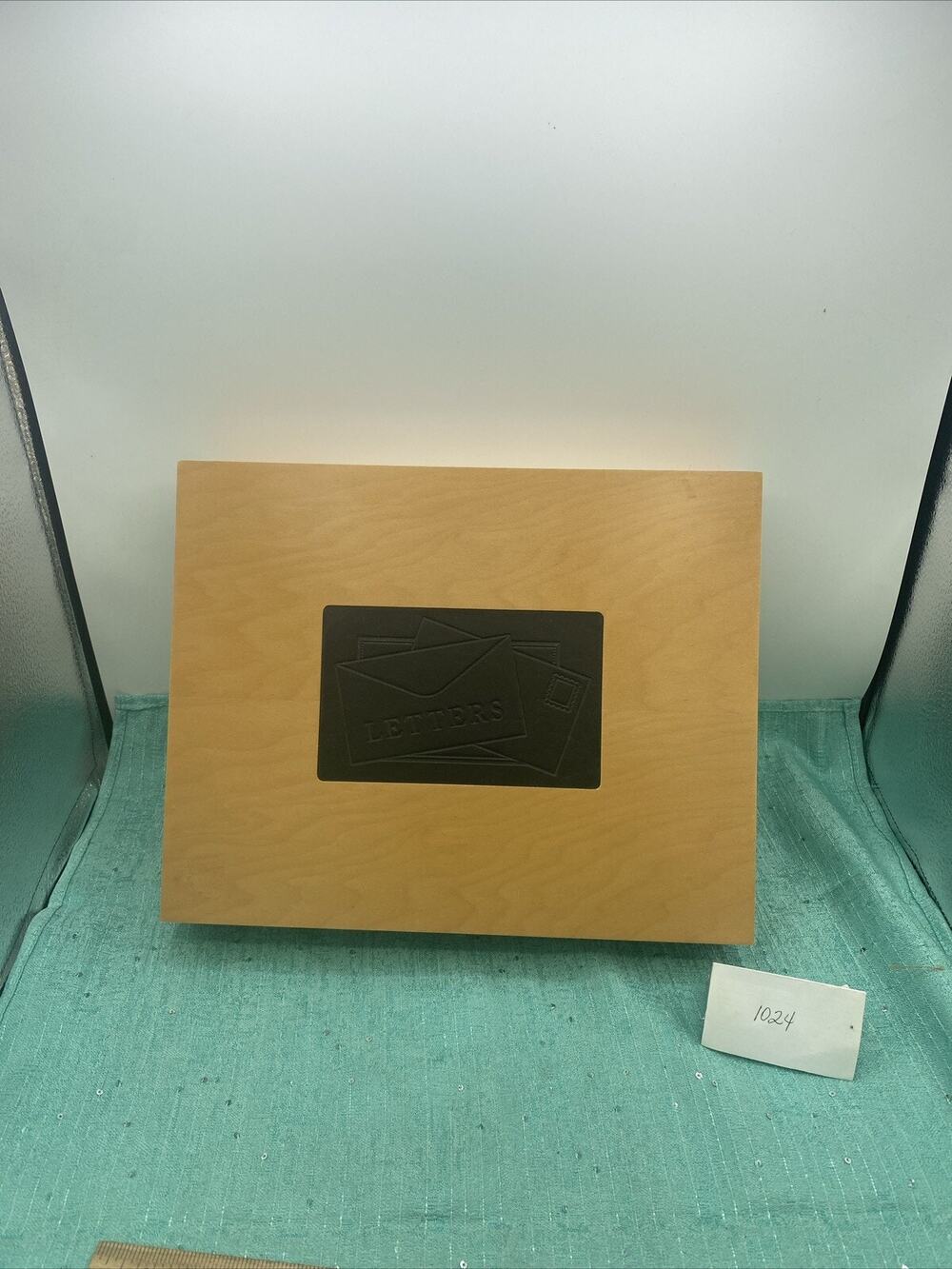 Natural Wood Letter Box By Barnes & Noble Storage With Lid 12”X 9.5” X 2.75”